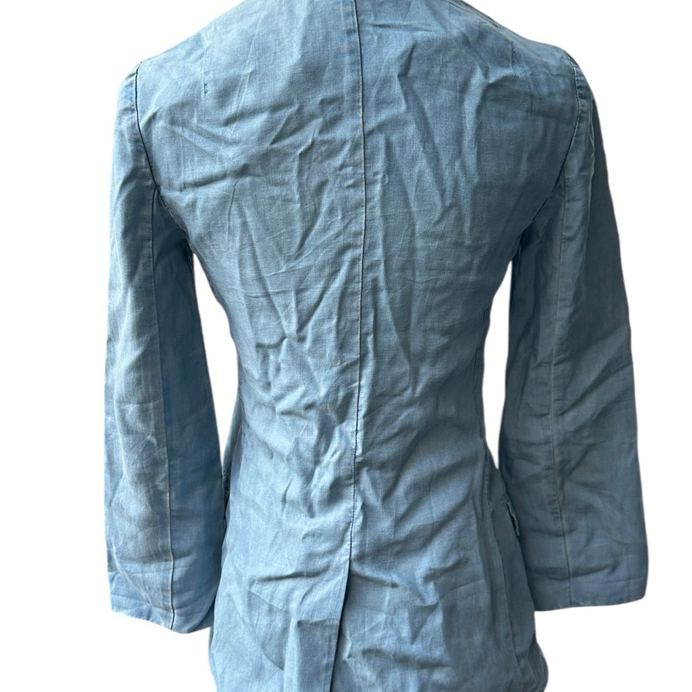 All Saints Light Blue  Blazer - Picture 13 of 17